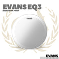 Evans EQ3 Bass Batter Drum Head - Membran Bass Drum