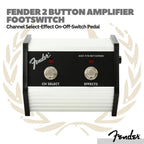 Fender 2 Button Amplifier Footswitch Channel Select-Effects On-Off - Switch Pedal