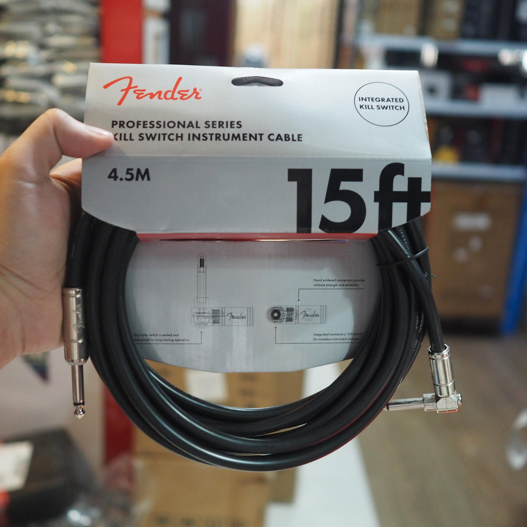 Fender Professional Series Kill Switch Straight/Angled Instrument Cable - Kabel Jack Gitar Bass Asli