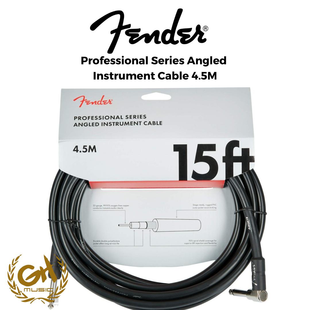 Fender Professional Series Angled Kabel Instrumen 4,5M Black