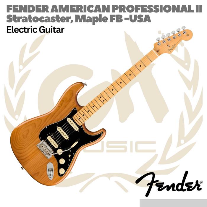 Fender American Professional II HSS Stratocaster Electric Guitar Maple