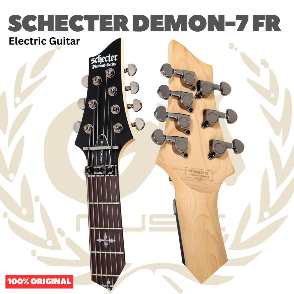 SCHECTER DEMON-7 FR 7 Strings Electric Guitar | Gitar Tremolo Up down