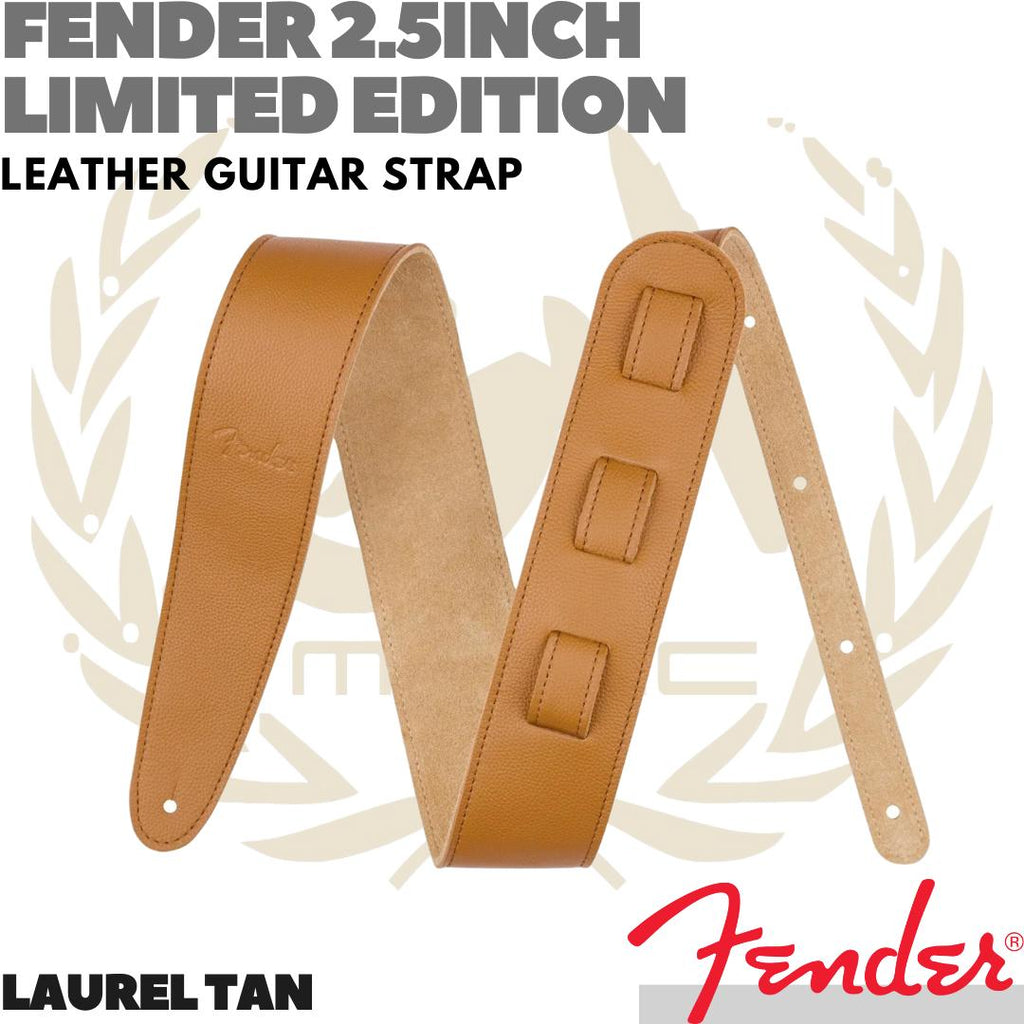 FENDER 2.5inch Limited Edition Leather Strap Gitar Bass