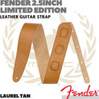 FENDER 2.5inch Limited Edition Leather Strap Gitar Bass