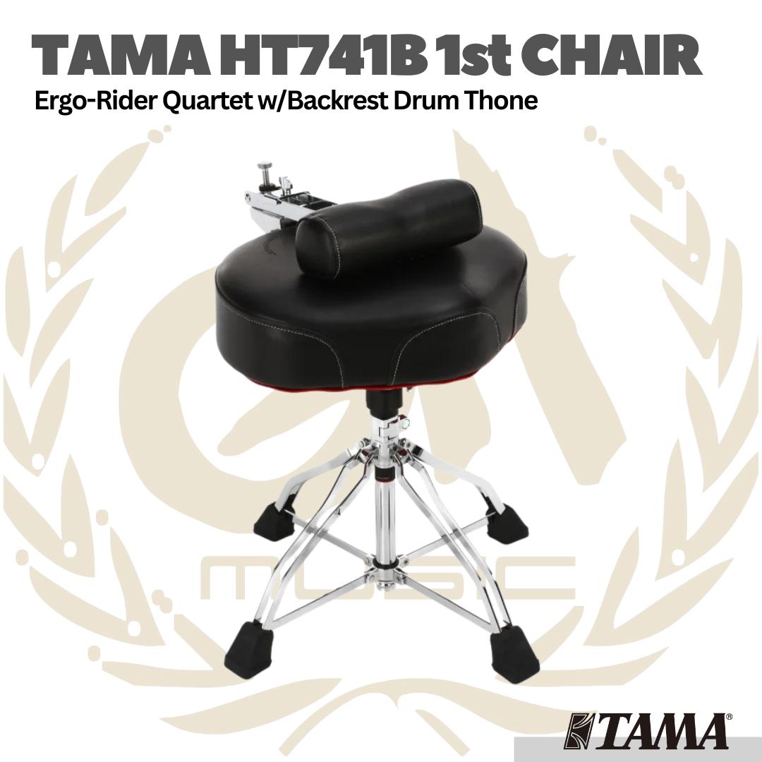 TAMA HT741B 1st Chair Ergo-Rider Quartet w/Backrest Drum Throne