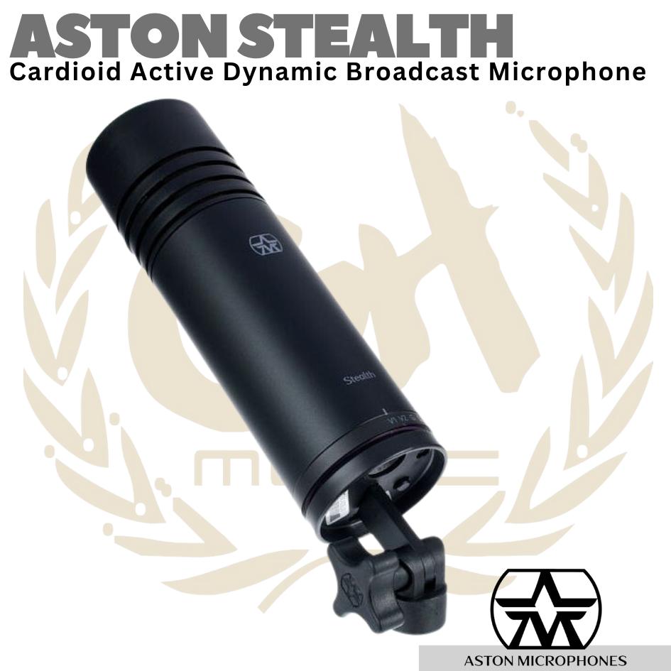 ASTON STEALTH Cardioid Active Dynamic Broadcast Microphone (made in UK)