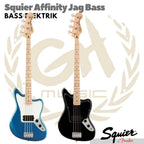 Squier Affinity Series Jag Bass Guitar, Maple FB - Gitar Bass Listrik