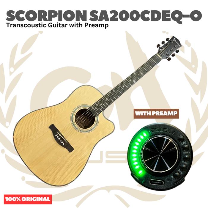 Scorpion SA200CDEQ Series Transcoustic Guitar