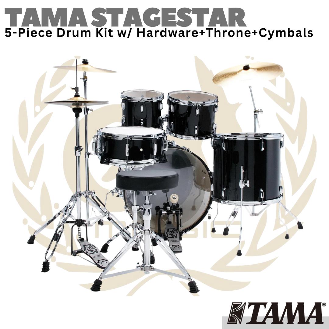 TAMA STAGESTAR 5 Piece Drum Set Kit + Cymbal | ST52H6C Stage Star