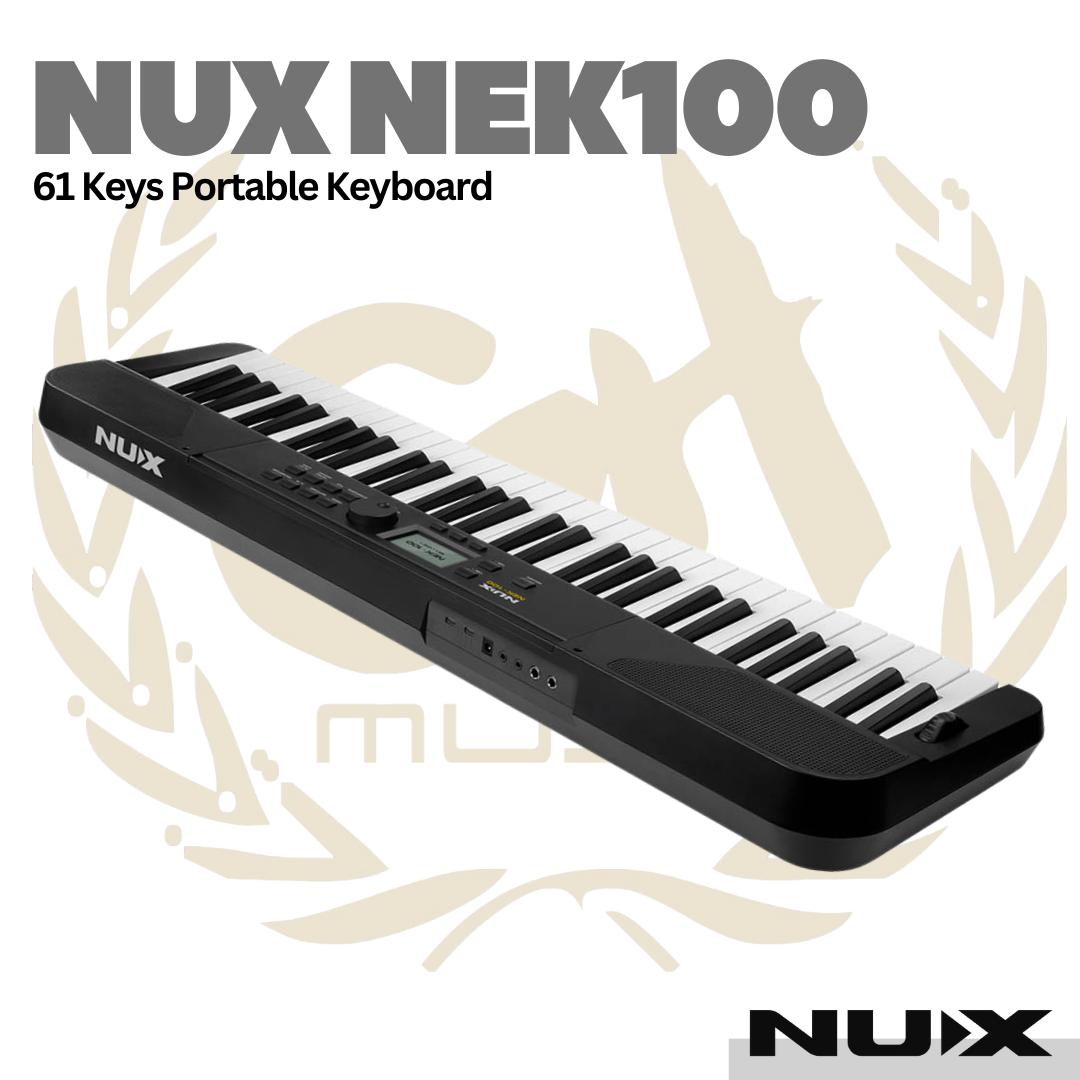 NUX NEK100 61 Keys Portable Keyboard - NEK-100 Piano