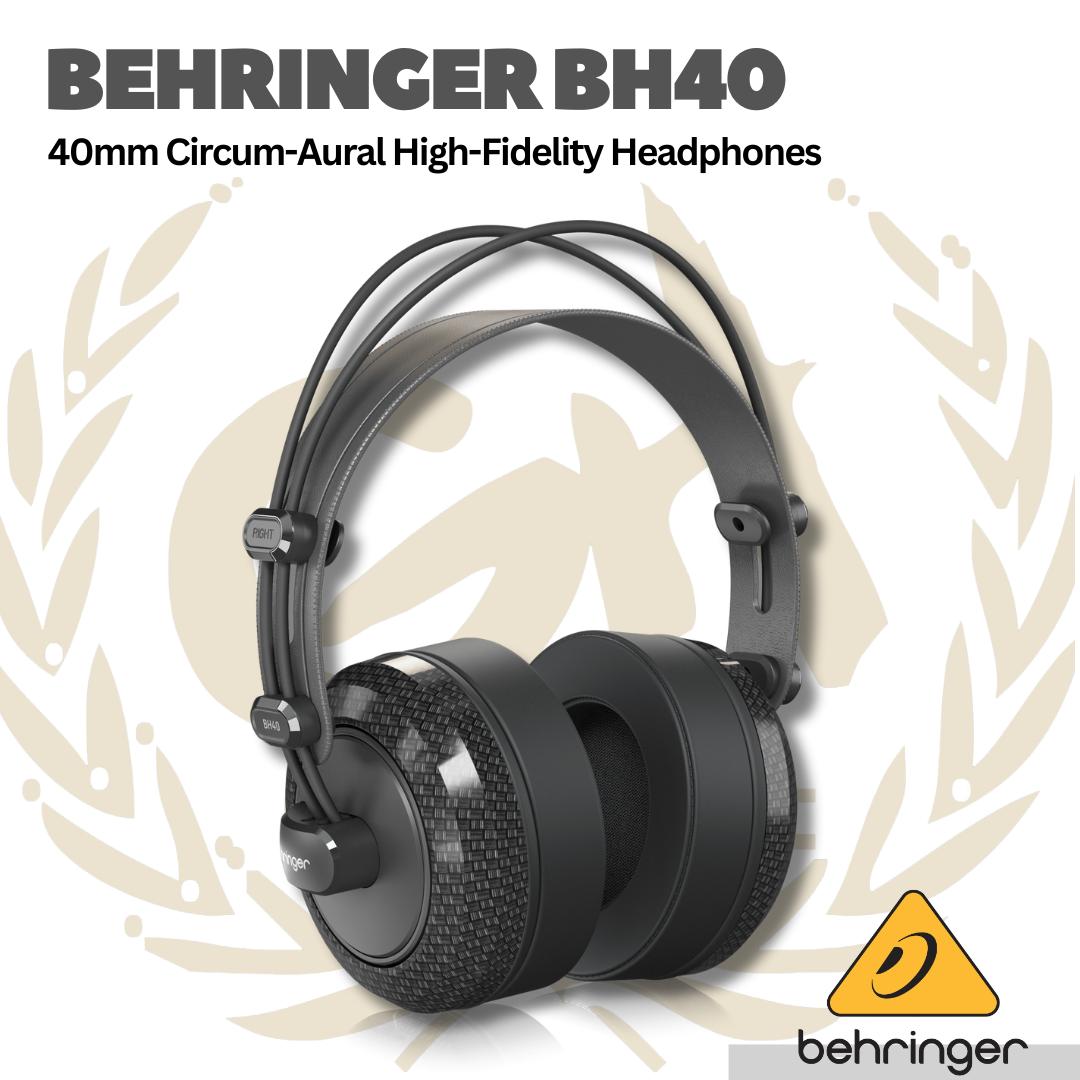 Behringer BH40 Premium 40 mm Circum-Aural High-Fidelity Headphones