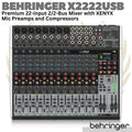 BEHRINGER X2222USB 22 Input 2/2 Bus Audio Mixer | USB Interface X2222