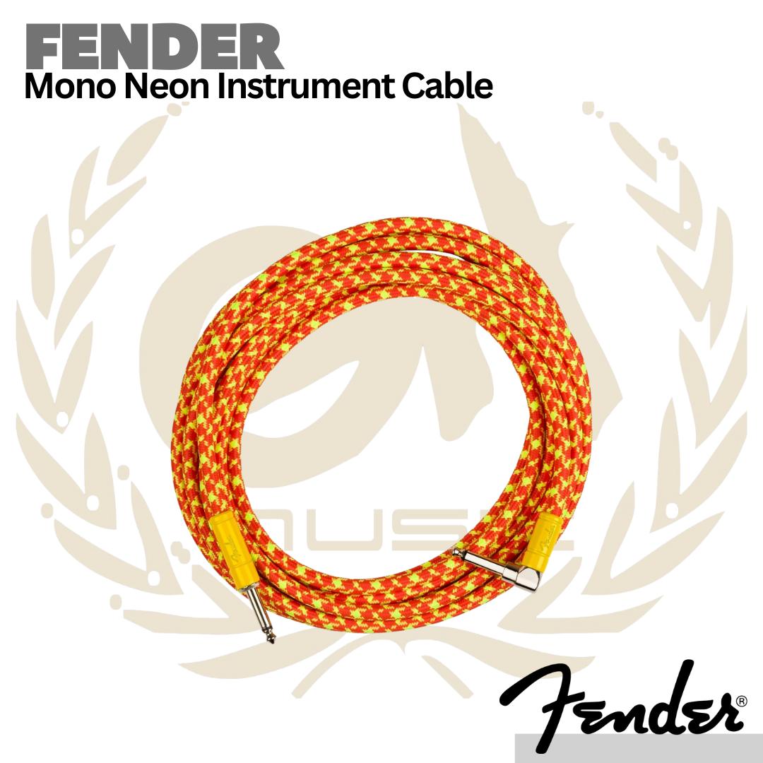 Fender MonoNeon Angled Instrument Cables - Kabel Jack Gitar Bass L