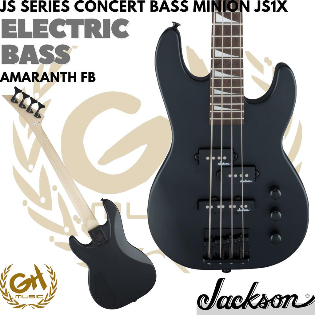 Jackson JS Series Concert Bass Minion JS1X Guitar, Amaranth FB