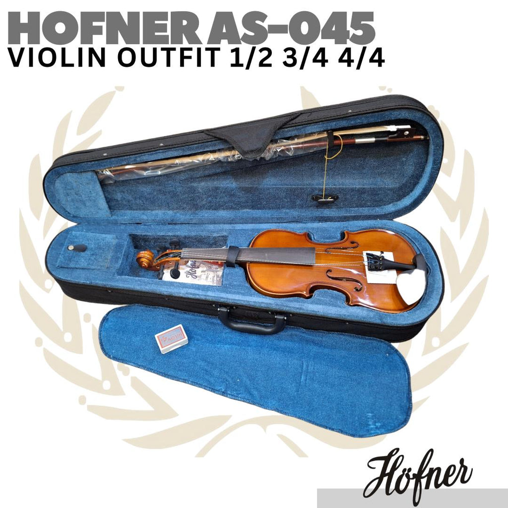 HOFNER AS-045 Violin Outfit | Biola 1/2 3/4 4/4 1/4 Size AS045