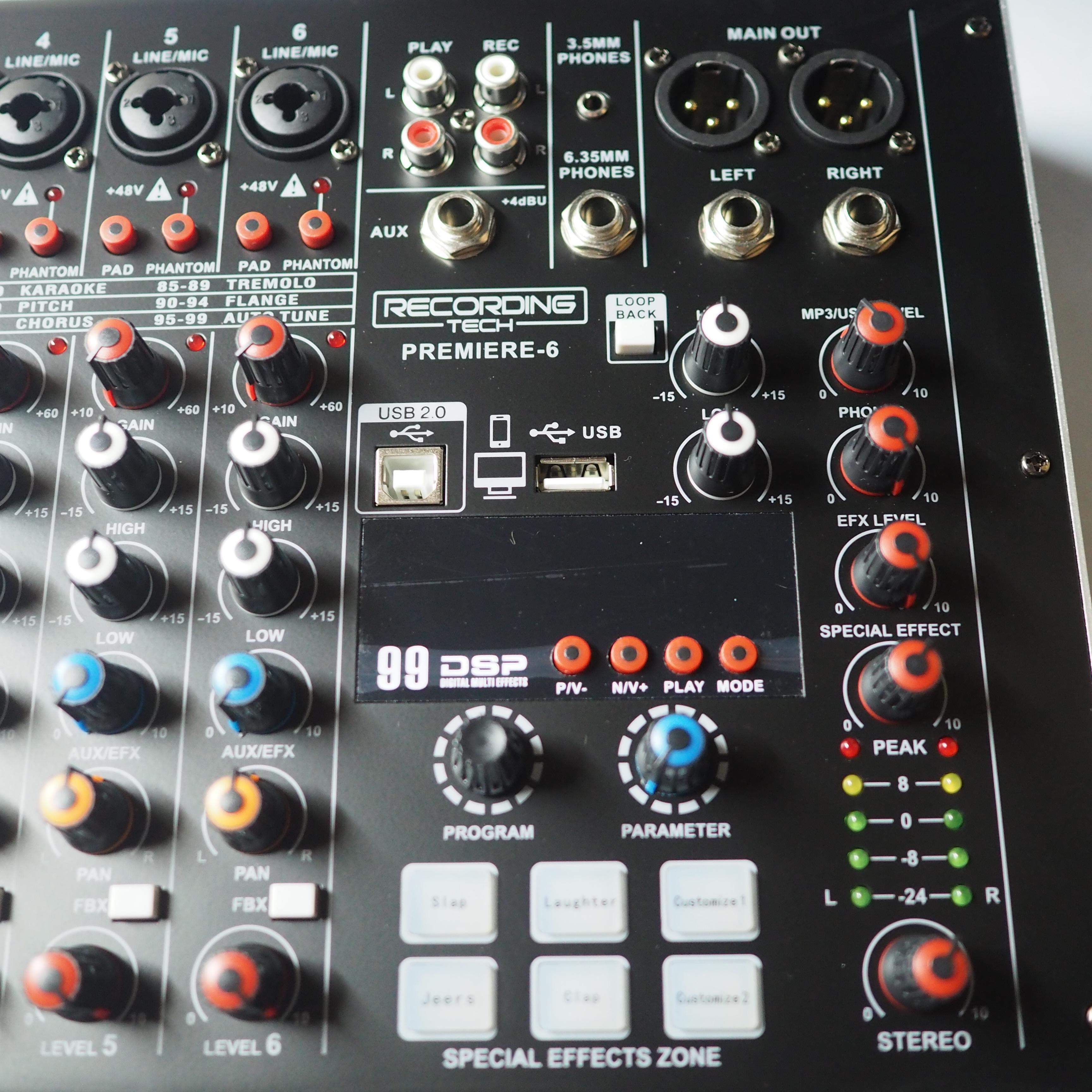 RECORDING TECH PREMIERE-6 Audio Mixer Console | Premiere 6