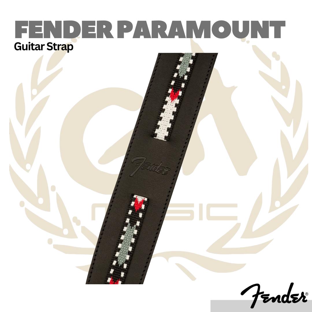 Fender Paramount Acoustic Guitar Leather Strap | Strap Kulit Gitar Akustik