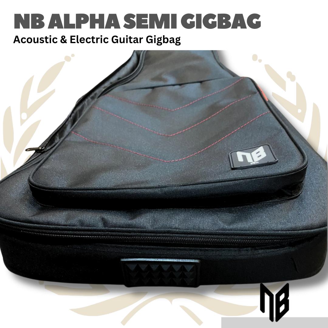 NB Alpha Acoustic Guitar Semi Gigbag - Tas Gitar Akustik Semi Gigbag