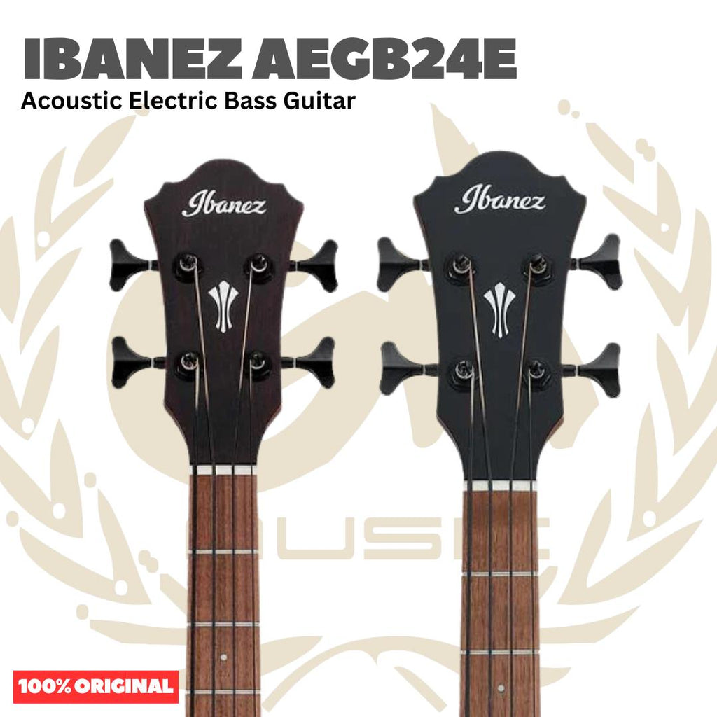 Ibanez AEGB24E Acoustic Bass Guitar - Gitar Bass Akustik Elektrik dengan Preamp