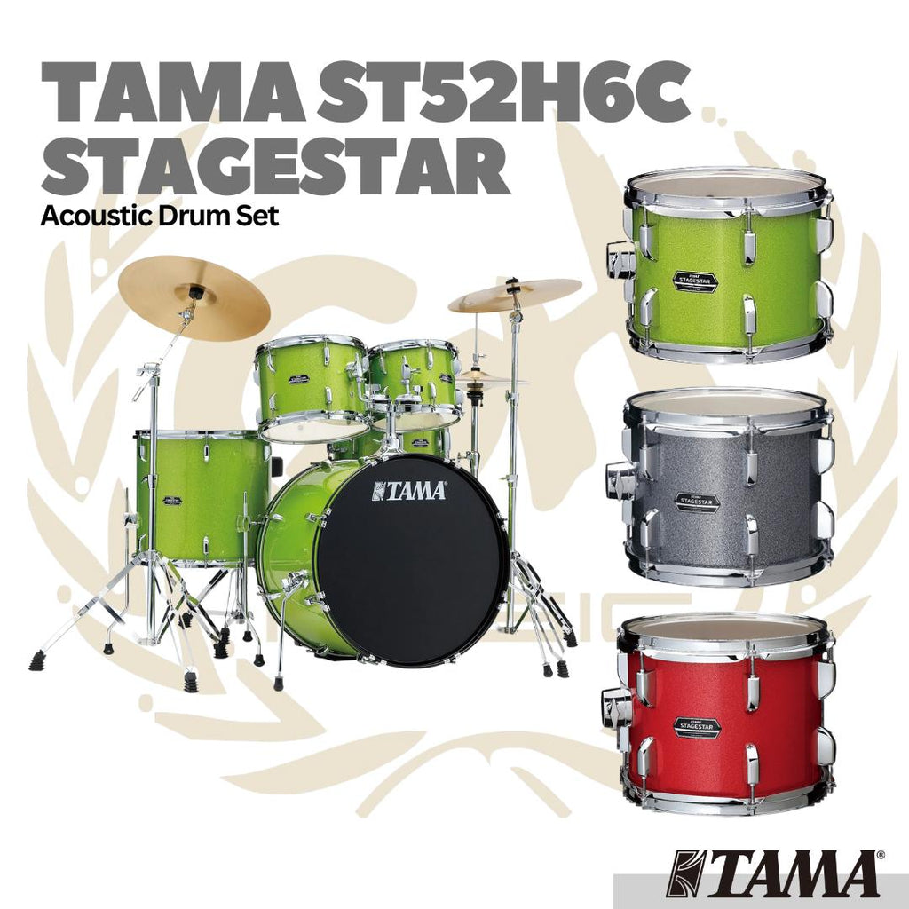 TAMA ST52H6C Stagestar 5-Piece Drum Kit w/ Hardware+Throne+Cymbals