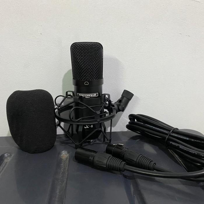 XLR CONDENSER MIC RECORDING TECH X8 MICROPHONE RECORDING DAN PODCAST
