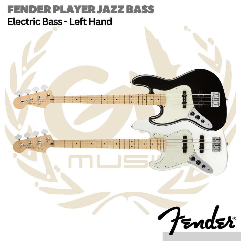 Fender Player Jazz Bass Left-Handed Guitar, Maple FB- Bass Kidal