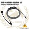 Behringer BC12 Premium Headphone Cable with Boom Microphone and In-Line Control