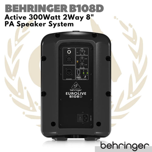 Behringer Eurolive B108D Active 300W 8 inch PA Speaker | Aktif B108 D