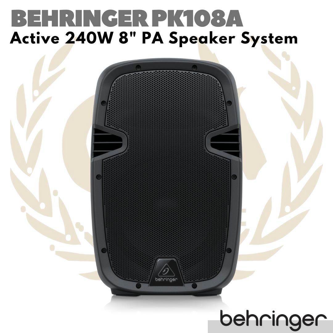 Behringer PK108A Active 240W 8 inch PA Speaker | Spiker Aktif PK108 A