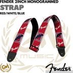 Fender 2inch Monogrammed Guitar Strap | STRAP GITAR FENDER