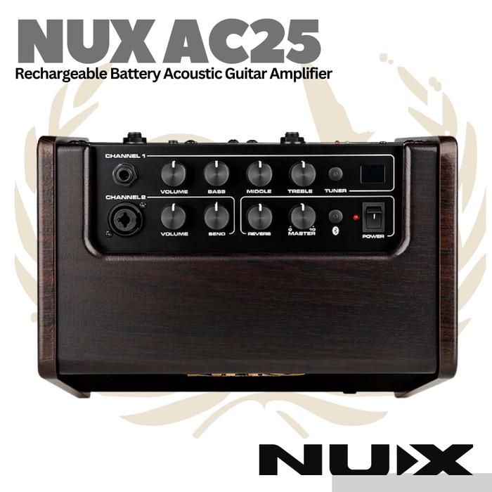 NUX AC25 Rechargable Acoustic Guitar Amplifier - Ampli Akustik