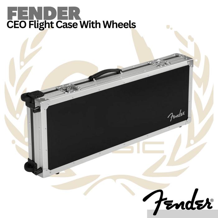 Fender CEO Flight Case w/ Wheels - Hardcase Koper Gitar Pesawat