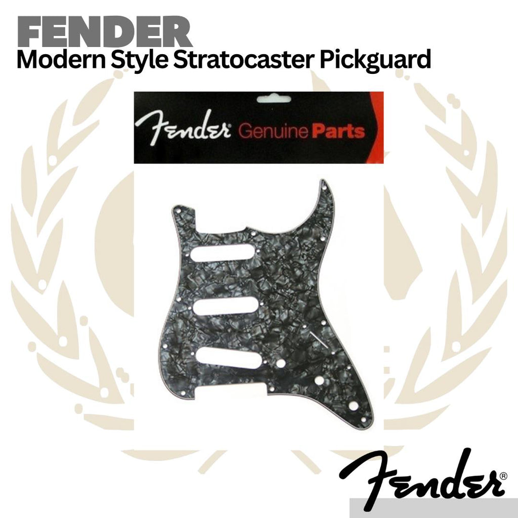 Fender 11-Hole Modern Style Stratocaster Pickguard, SSS 4 ply