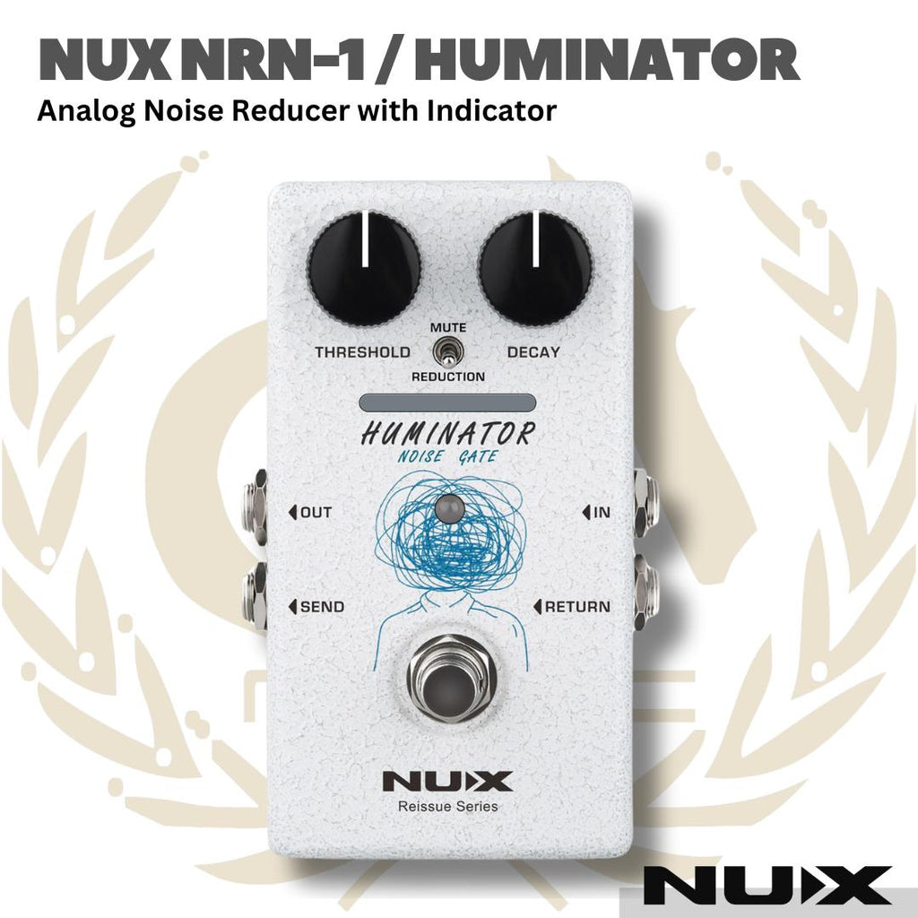 NUX NRN-1 HUMINATOR ANALOG NOISE REDUCER WITH INDICATOR - EFEK GUITAR NOISE GATE NRN1