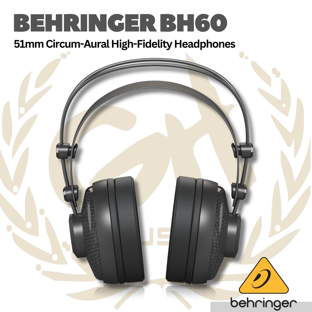 Behringer BH60 Premium 51 mm Circum-Aural High-Fidelity Headphones