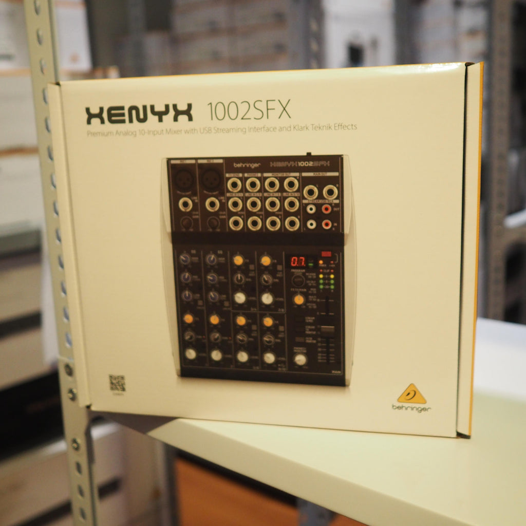 BEHRINGER XENYX 1002SFX Audio Mixer with USB Streaming Interface