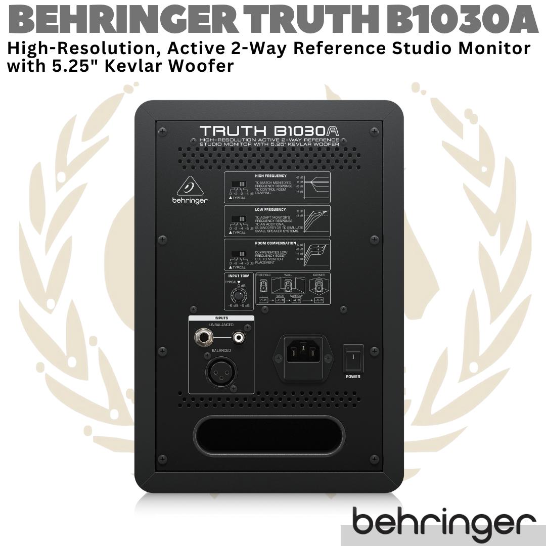 BEHRINGER TRUTH B1030A Active Studio Monitor Speaker 5" Kevlar Woofer