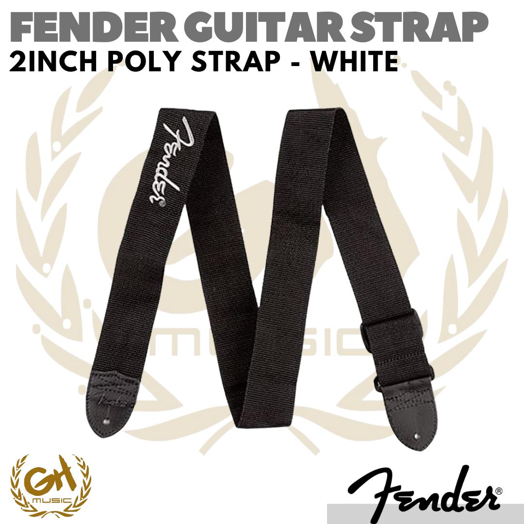 Fender 2inch Poly Guitar Strap with Logo | Strap Gitar Bass