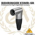 Behringer X3MR Professional XLR Right-Angled Male Connector - Jack XLR Male Angled 3 Pin X3-MR