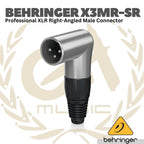 Behringer X3MR Professional XLR Right-Angled Male Connector - Jack XLR Male Angled 3 Pin X3-MR