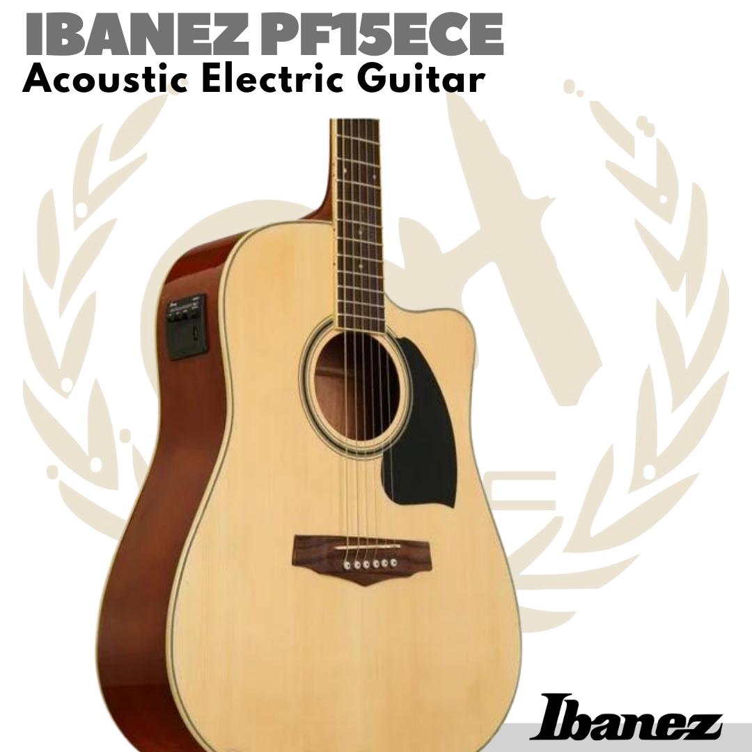 Ibanez PF15ECE Acoustic Electric Guitar | Gitar Akustik Elektrik