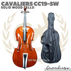Cavaliers CC19-SW Cello Solid Wood Outfit | 4/4 3/4 1/2 Size