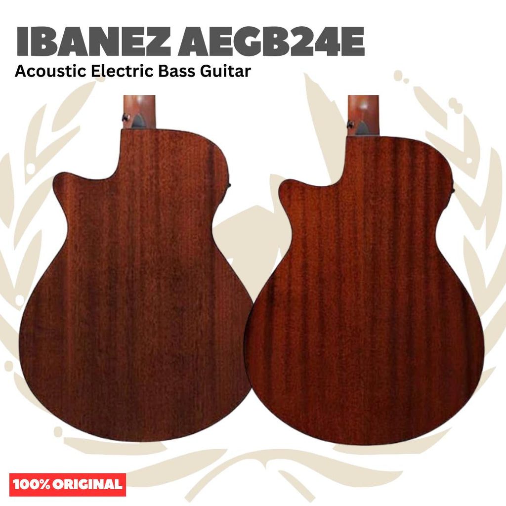 Ibanez AEGB24E Acoustic Bass Guitar - Gitar Bass Akustik Elektrik dengan Preamp