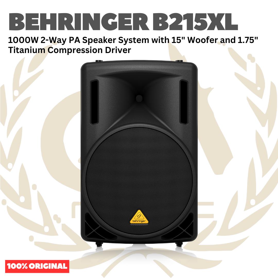 Behringer B215XL 1000W 2-Way PA Speaker System with 15" Woofer and 1.75" Titanium Compression Driver - Speaker Pasif 1000 watt 15inch Original Asli