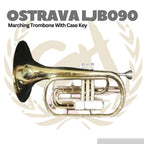 Ostrava LJB090 Marching Trombone With Case Key - LJB-090
