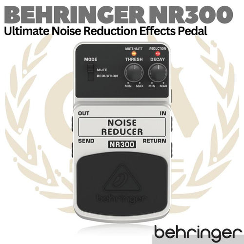 BEHRINGER NR300 Noise Reduction Effects Guitar Pedal | Reducer Efek