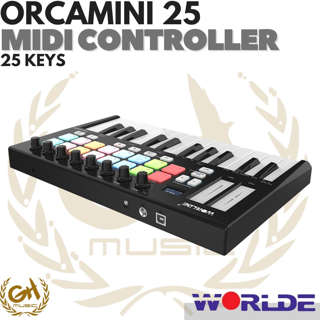 WORLDE ORCA MINI 25 MIDI CONTROLLER KEYBOARD