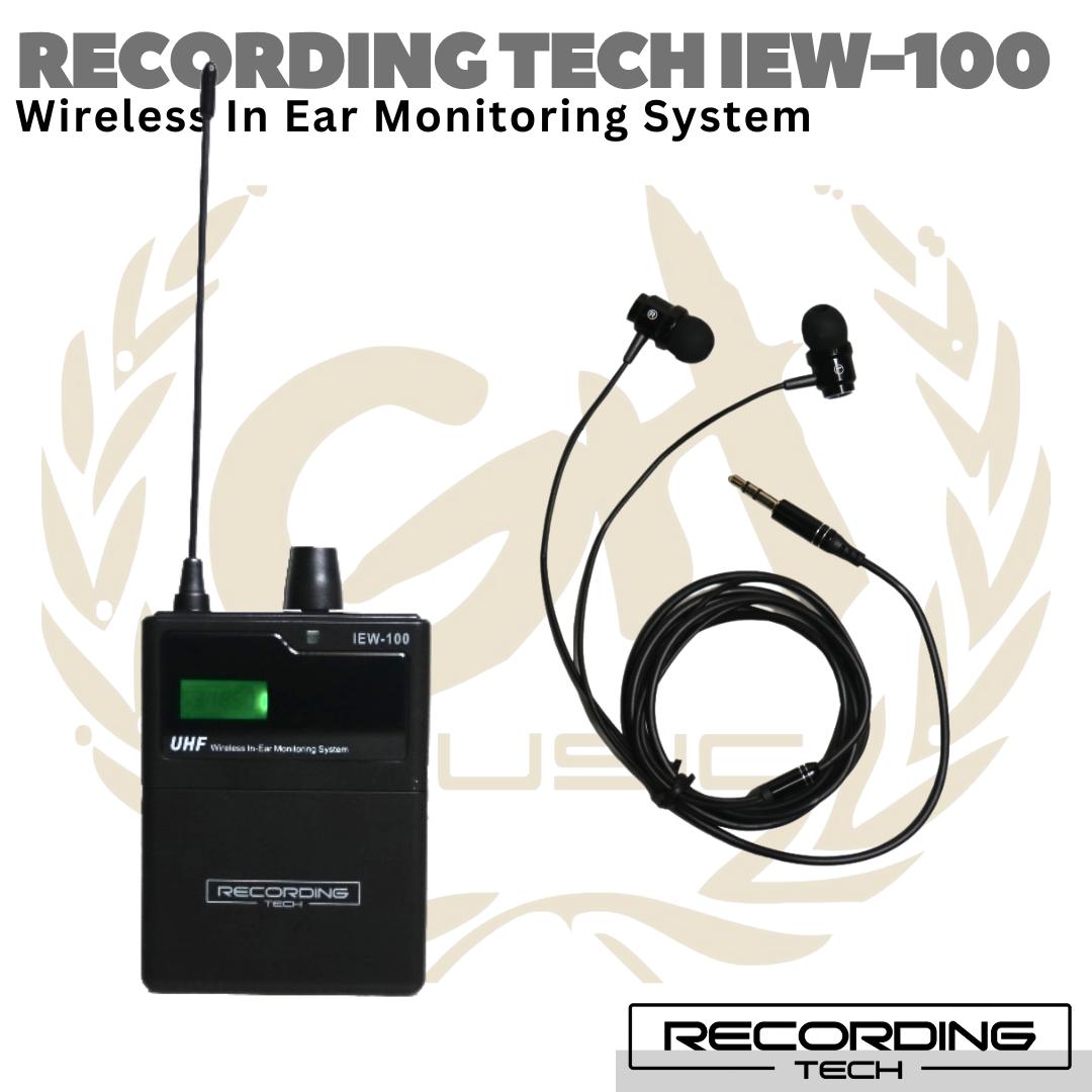 RECORDING TECH IEW-100 Wireless Receiver | IEM IEW100 RX