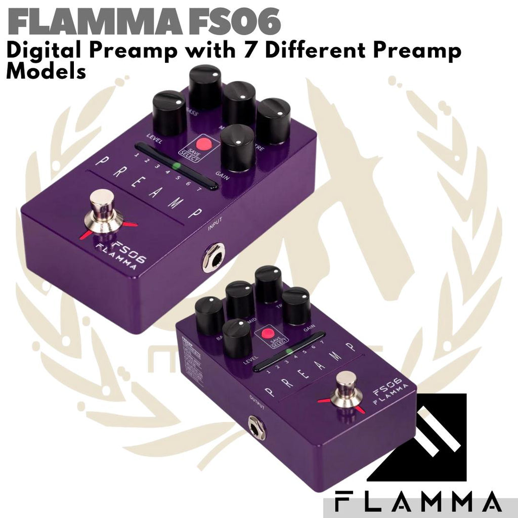 FLAMMA FS06 Digital Preamp Pedal Cabinet Simulation | Efek Gitar