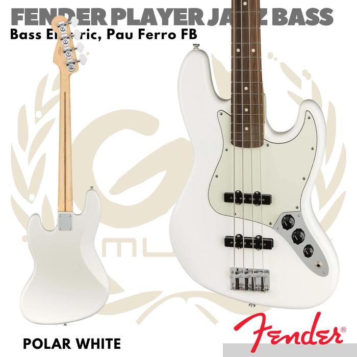 FENDER PLAYER JAZZ BASS Guitar Electric, Pau Ferro FB | Bass Listrik